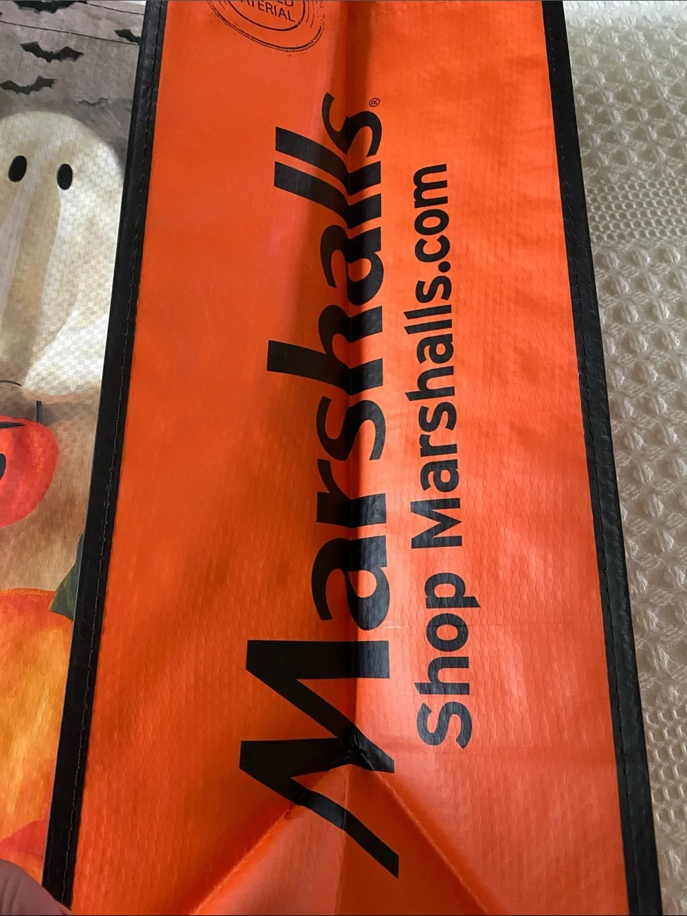Halloween Pumpkin Ghost Reusable Marshall’s Tote Bag